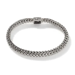 Men John Hardy Chains^Icon Bracelet, Sterling Silver, Pave, 6.5Mm