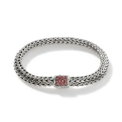 Men John Hardy Chains^Icon Bracelet, Sterling Silver, Pave, 6.5Mm