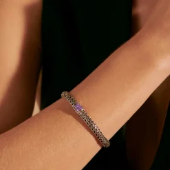 Men John Hardy Chains^Icon Bracelet, Sterling Silver, Pave, 6.5Mm