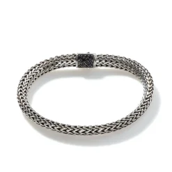 Men John Hardy Chains^Icon Bracelet, Sterling Silver, Pave, 6.5Mm