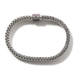 Men John Hardy Chains^Icon Bracelet, Sterling Silver, Pave, 6.5Mm