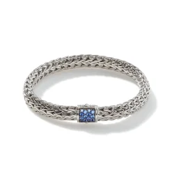 Women John Hardy Chains^Icon Bracelet, Sterling Silver, Pave, 7.5Mm