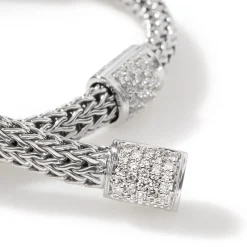 Women John Hardy Chains^Icon Bracelet, Sterling Silver, Diamonds, 5Mm