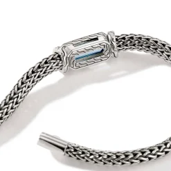 Men John Hardy Chains^Icon Bracelet, Sterling Silver, Gemstone, 5Mm