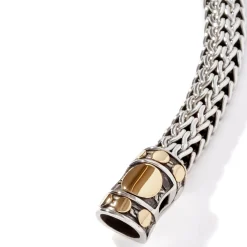 Men John Hardy Chains^Icon Dot Bracelet, Sterling Silver, Gold