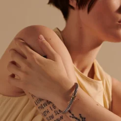 Men John Hardy Chains^Icon Dot Bracelet, Sterling Silver, Gold