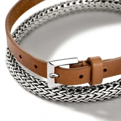 Women John Hardy Chains^Icon Wrap, Sterling Silver, Leather