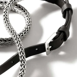 Women John Hardy Chains^Icon Wrap, Sterling Silver, Leather