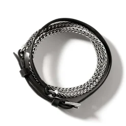 Women John Hardy Chains^Icon Wrap, Sterling Silver, Leather