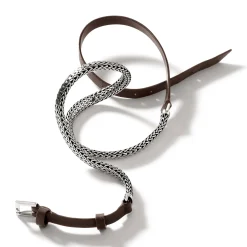 Women John Hardy Chains^Icon Wrap, Sterling Silver, Leather