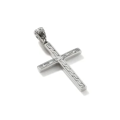 Men John Hardy Tags & Pendants^Jawan Cross Pendant Necklace, Sterling Silver