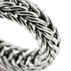 Women John Hardy Soft^Kami Chain Band Ring, Sterling Silver, Wide