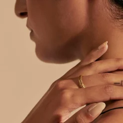 Women John Hardy Soft^Kami Chain Band Ring, Sterling Silver, Slim