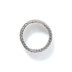 Women John Hardy Soft^Kami Chain Band Ring, Sterling Silver, Slim