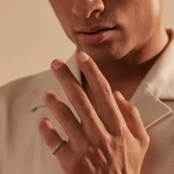 Women John Hardy Soft^Kami Chain Band Ring, Sterling Silver, Slim