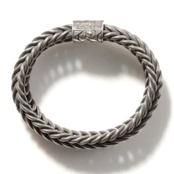 Men John Hardy Chains^Kami Chain Bracelet, Dark Silver, 15Mm