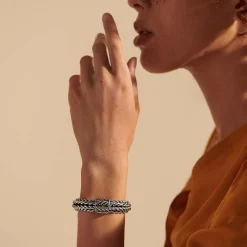 Men John Hardy Chains^Kami Chain Bracelet, Sterling Silver, 12Mm