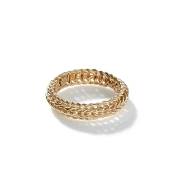 Women John Hardy Soft^Kami Chain Ring, Gold, 4.5Mm