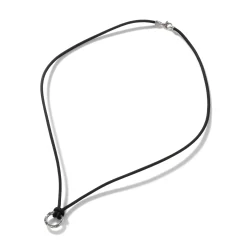Men John Hardy Tags & Pendants^Keyring Necklace, Leather, Sterling Silver