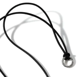 Men John Hardy Tags & Pendants^Keyring Necklace, Leather, Sterling Silver