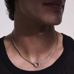 Women John Hardy Layering^Keyring Necklace, Sterling Silver, 2.5Mm