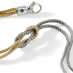 Men John Hardy Chains^Love Knot Bracelet, Gold, Silver, 1.8Mm