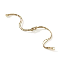 Men John Hardy Chains^Love Knot Bracelet, Gold, Silver, 1.8Mm