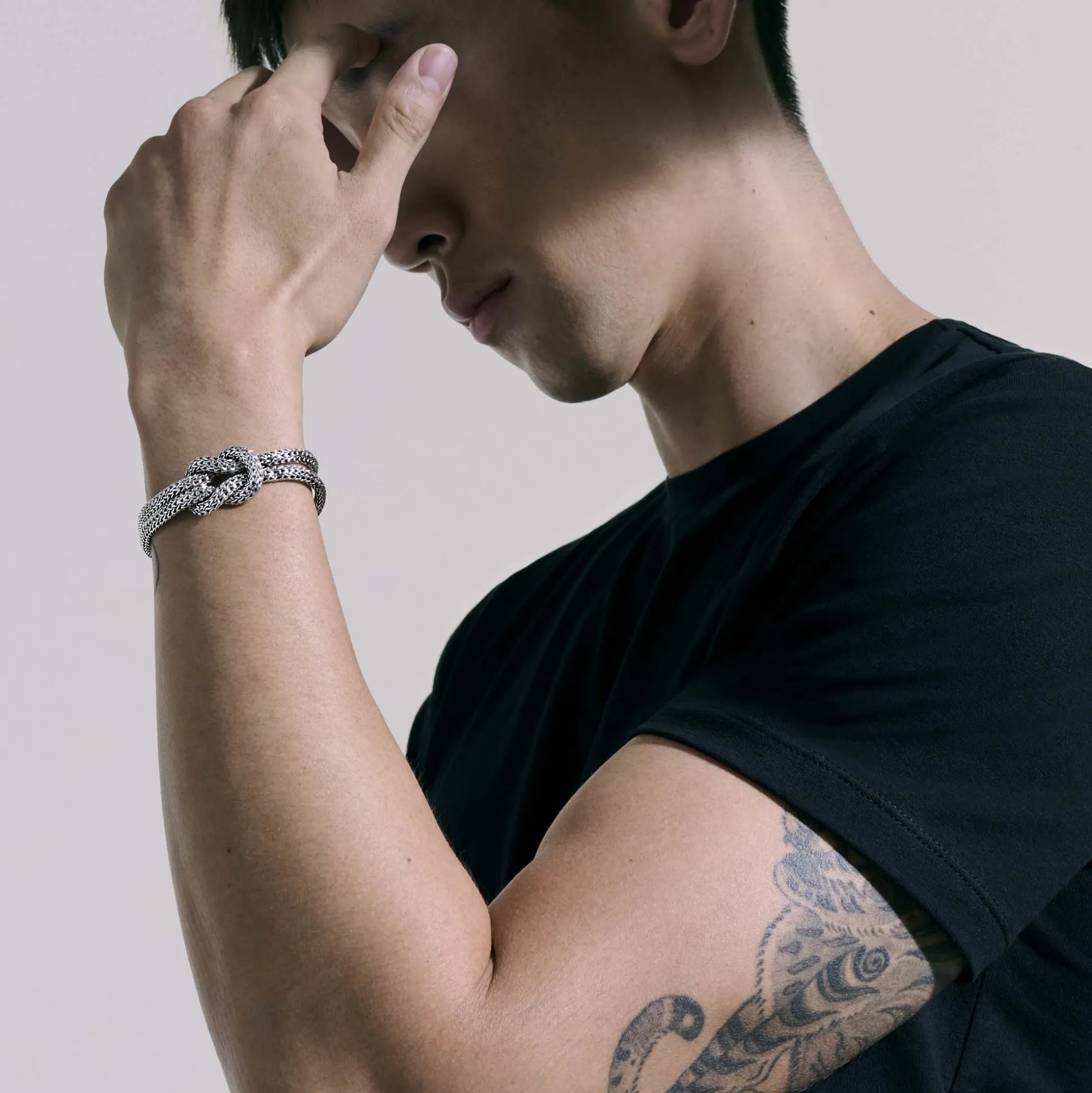 Men John Hardy Chains^Love Knot Bracelet, Sterling Silver, 5Mm