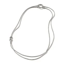 Women John Hardy Layering^Love Knot Convertable Necklace, Silver, 1.8Mm