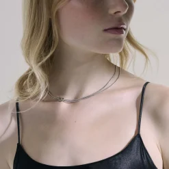 Women John Hardy Layering^Love Knot Convertable Necklace, Silver, 1.8Mm