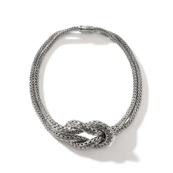Women John Hardy Statement^Love Knot Necklace, Sterling Silver, 11.5Mm