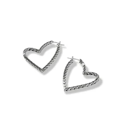 Women John Hardy Hoops^Manah Hoop Earring, Sterling Silver