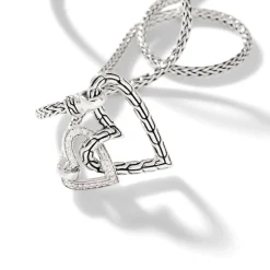 Women John Hardy Pendants^Manah Pendant Necklace, Silver, Diamonds