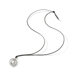 Women John Hardy Pendants^Moon Door Necklace, Silver, Leather, Pearl