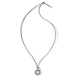 Women John Hardy Pendants^Moon Door Necklace, Silver, Leather, Pearl