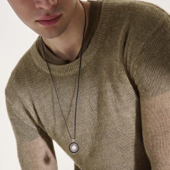 Women John Hardy Pendants^Moon Door Necklace, Silver, Leather, Pearl