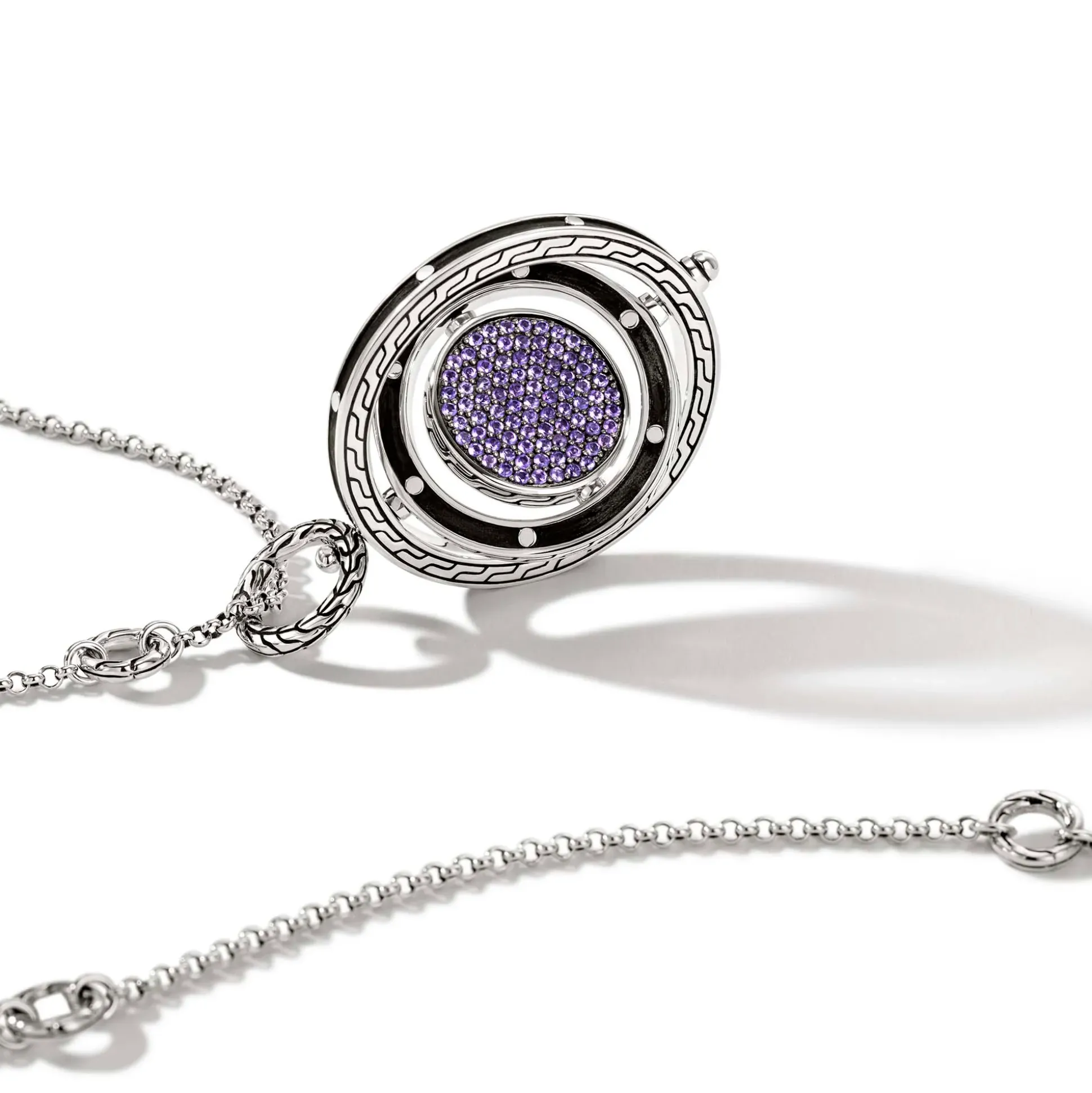 Women John Hardy Pendants^Moon Door Necklace, Sterling Silver, Pave