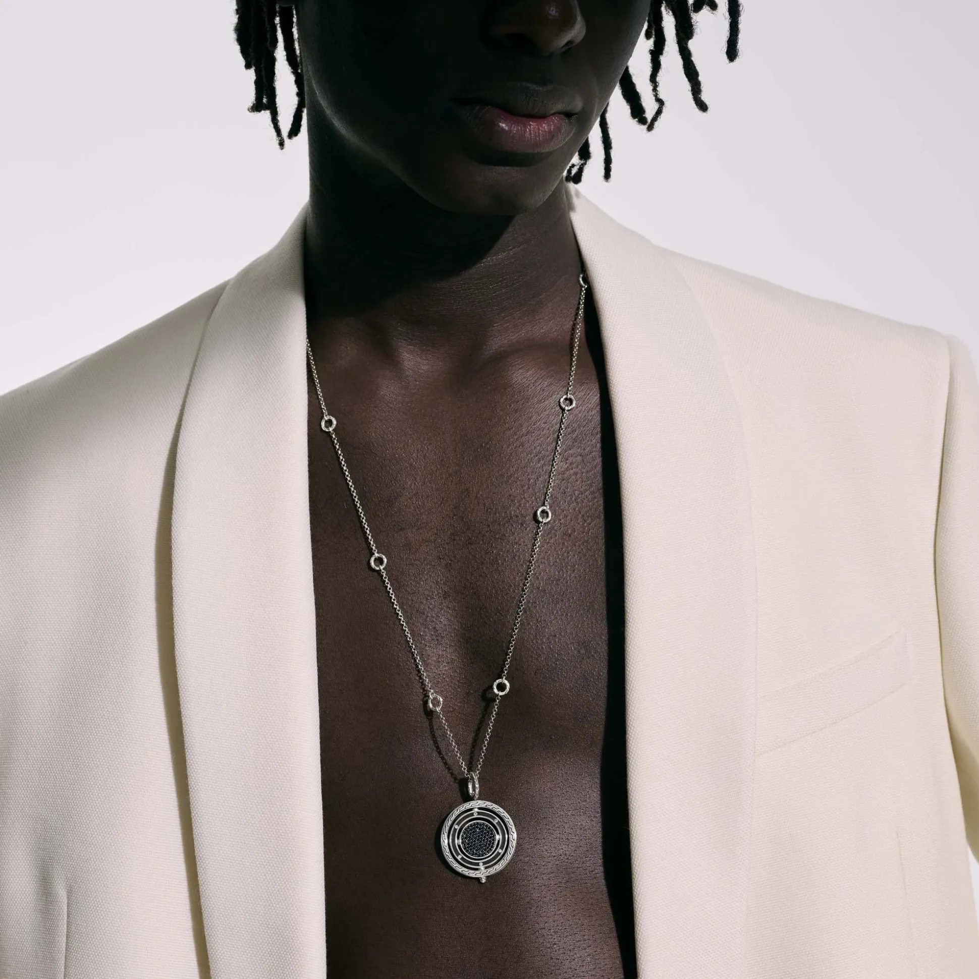 Women John Hardy Pendants^Moon Door Necklace, Sterling Silver, Pave