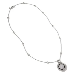 Women John Hardy Pendants^Moon Door Necklace, Sterling Silver, Pave