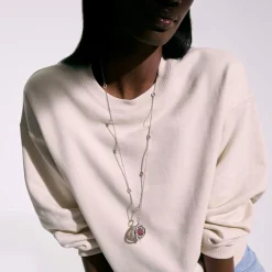 Women John Hardy Pendants^Moon Door Necklace, Sterling Silver, Pave