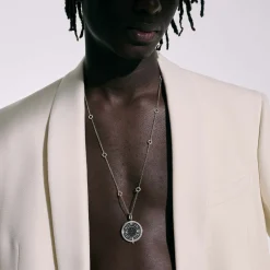 Women John Hardy Pendants^Moon Door Necklace, Sterling Silver, Pave