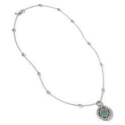 Women John Hardy Pendants^Moon Door Necklace, Sterling Silver, Pave