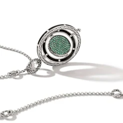 Women John Hardy Pendants^Moon Door Necklace, Sterling Silver, Pave