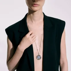 Women John Hardy Pendants^Moon Door Necklace, Sterling Silver, Pave