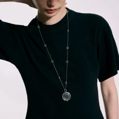 Women John Hardy Pendants^Moon Door Necklace, Sterling Silver, Pave