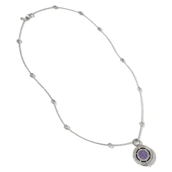 Women John Hardy Pendants^Moon Door Necklace, Sterling Silver, Pave