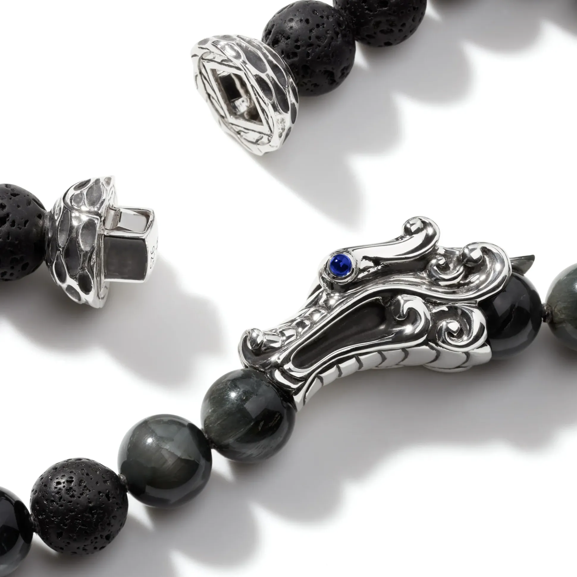 Men John Hardy Beads^Naga Beaded Bracelet, Sterling Silver