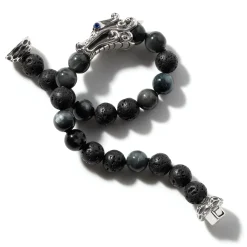 Men John Hardy Beads^Naga Beaded Bracelet, Sterling Silver