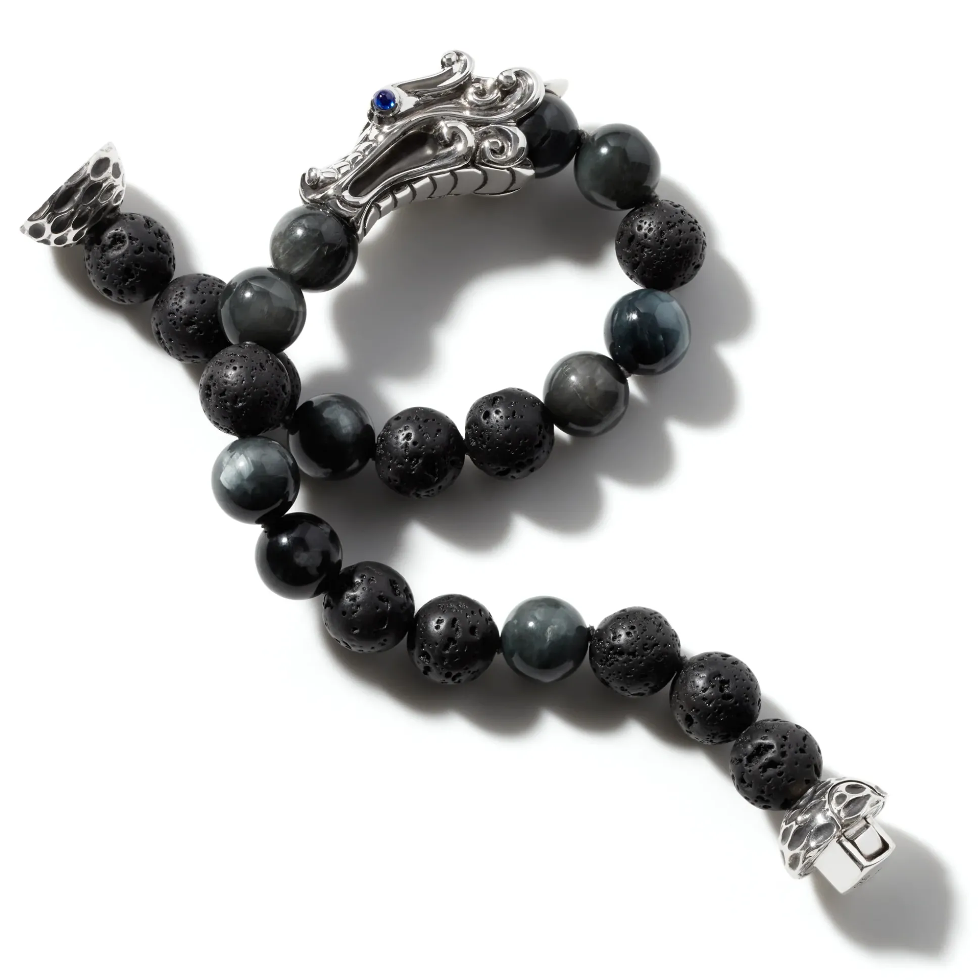 Men John Hardy Beads^Naga Beaded Bracelet, Sterling Silver
