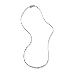 Men John Hardy Chains^Naga Box Chain Necklace, Silver, 2.7Mm